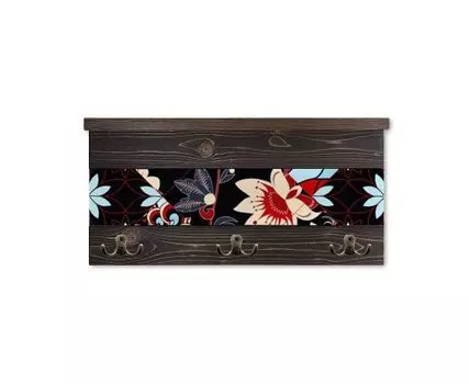 Вешалка с полочкой Весенние цветы 1