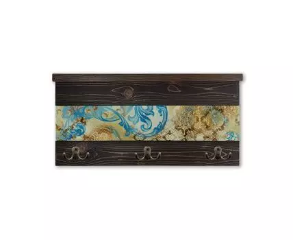 Вешалка с полочкой Винтажный стиль 1