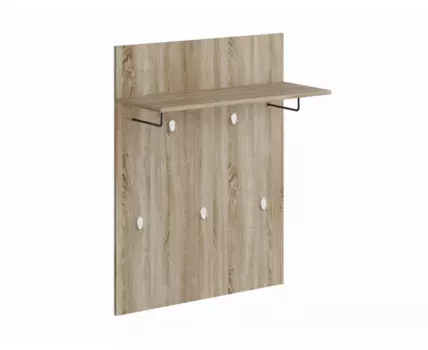 Вешалка СИРИУС настенная с полкой, цвет Дуб Сонома