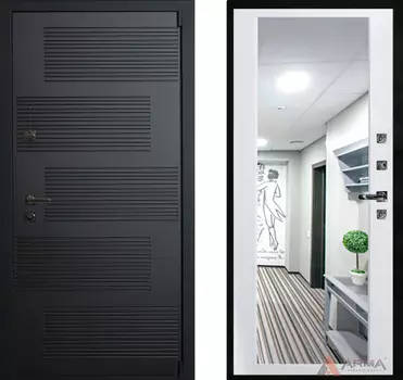 Входная дверь Бастион Блэк 03 Белый матовый