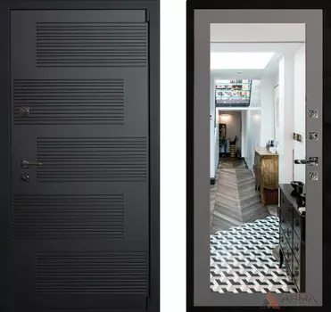 Входная дверь Бастион Блэк 04 Грей абсолют софт