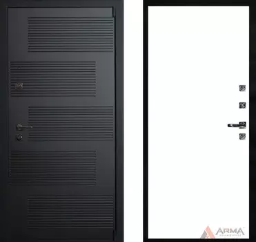 Входная дверь Бастион Блэк 05 Софт белый