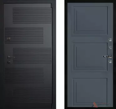 Входная дверь Бастион Блэк 16 Силк титан