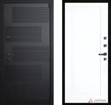 Входная дверь Бастион Блэк 22 Рал 9003