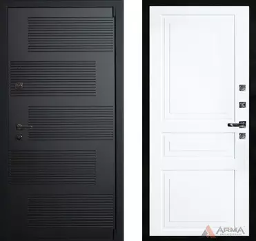 Входная дверь Бастион Блэк 23 Рал 9003