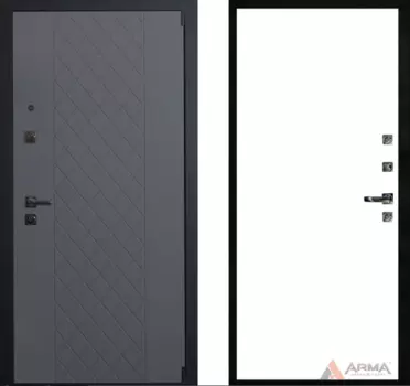 Входная дверь Домино 05 Софт белый