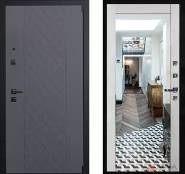 Входная дверь Домино 11 Бетон светлый