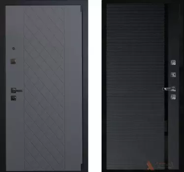 Входная дверь Домино 14 Шагрень черная