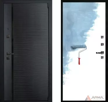 Входная дверь Гранд Блэк 02 Грунт под покраску