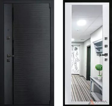 Входная дверь Гранд Блэк 03 Белый матовый