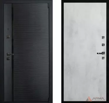 Входная дверь Гранд Блэк 06 Бетон светлый