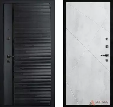 Входная дверь Гранд Блэк 08 Бетон светлый