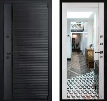 Входная дверь Гранд Блэк 11 Бетон светлый