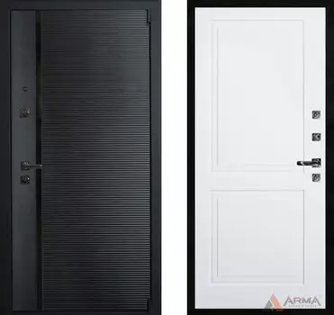 Входная дверь Гранд Блэк 13 Белый матовый