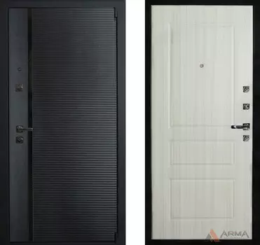 Входная дверь Гранд Блэк 17 Сандал светлый