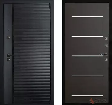 Входная дверь Гранд Блэк 21 Венге поперечный