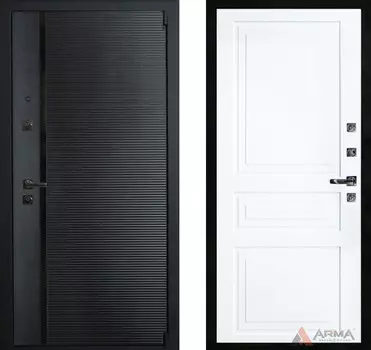 Входная дверь Гранд Блэк 23 Рал 9003