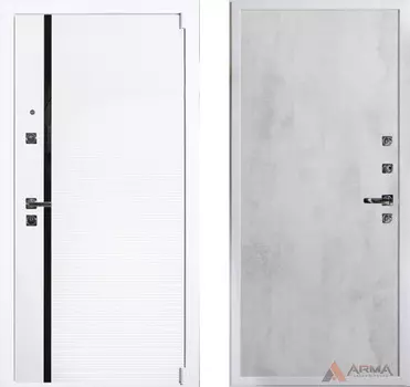 Входная дверь Гранд Вайт 06 Бетон светлый