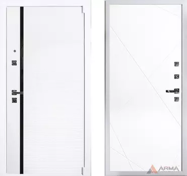 Входная дверь Гранд Вайт 07 Белый матовый