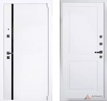 Входная дверь Гранд Вайт 13 Белый матовый