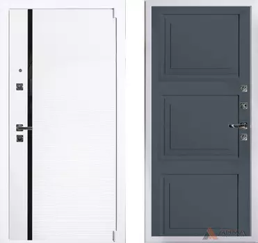 Входная дверь Гранд Вайт 16 Силк титан