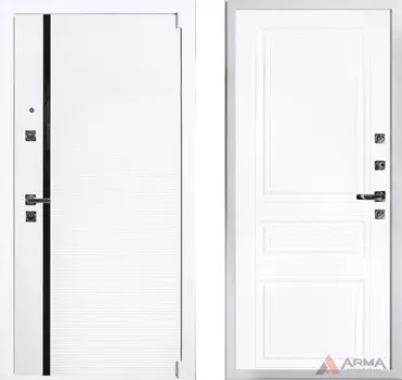 Входная дверь Гранд Вайт 19 Белый ясень