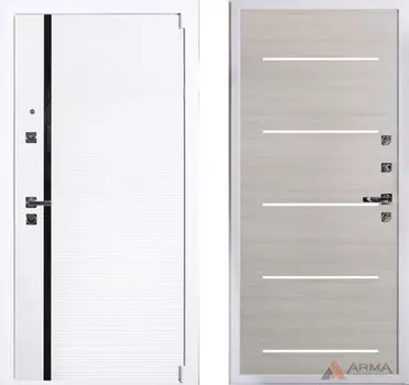 Входная дверь Гранд Вайт 20 Акация поперечная