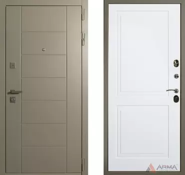 Входная дверь Эквадор 13 Белый матовый