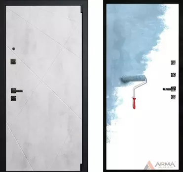 Входная дверь Концепт Блэк 02 Грунт под покраску