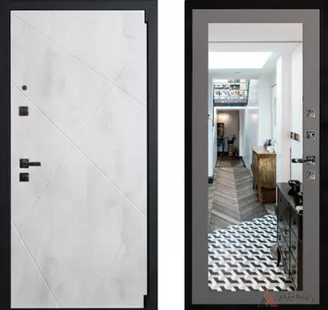 Входная дверь Концепт Блэк 04 Грей абсолют софт