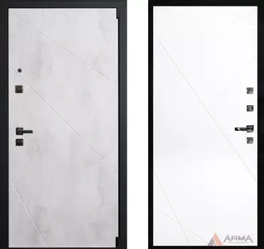 Входная дверь Концепт Блэк 07 Белый матовый