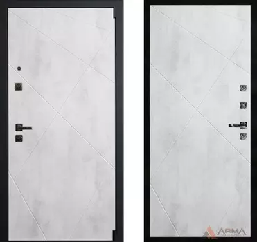 Входная дверь Концепт Блэк 08 Бетон светлый