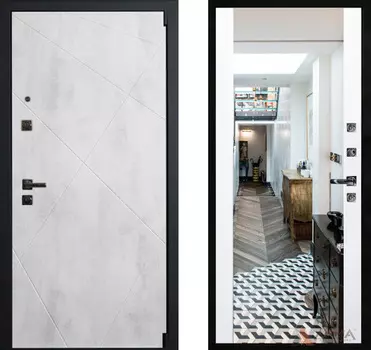 Входная дверь Концепт Блэк 09 Софт белый