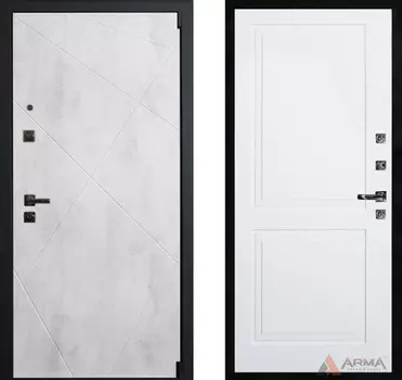 Входная дверь Концепт Блэк 13 Белый матовый