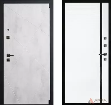 Входная дверь Концепт Блэк 15 Белый матовый