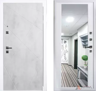 Входная дверь Концепт Вайт 03 Белый матовый