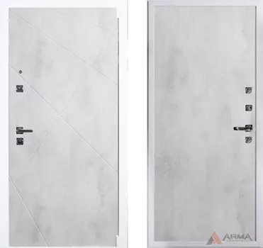 Входная дверь Концепт Вайт 06 Бетон светлый