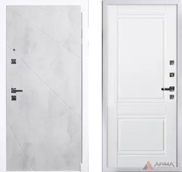 Входная дверь Концепт Вайт 18 Белый матовый