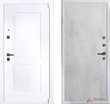 Входная дверь Нео Вайт 06 Бетон светлый