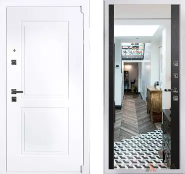 Входная дверь Нео Вайт 10 Венге