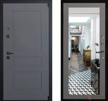 Входная дверь Нео Ясень 04 Грей абсолют софт