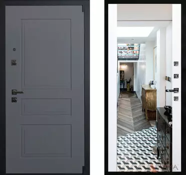 Входная дверь Нео Ясень 09 Софт белый