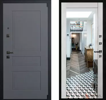 Входная дверь Нео Ясень 11 Бетон светлый