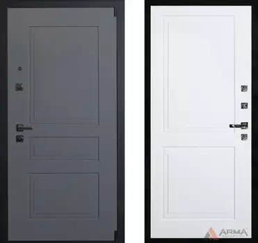 Входная дверь Нео Ясень 13 Белый матовый