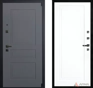 Входная дверь Нео Ясень 22 Рал 9003