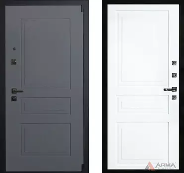 Входная дверь Нео Ясень 23 Рал 9003