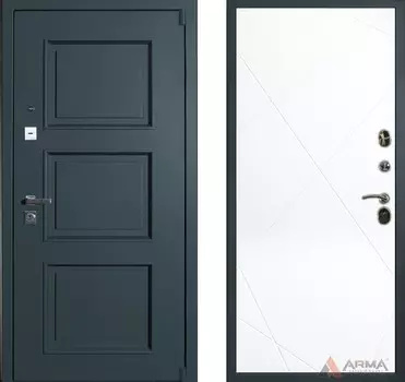 Входная дверь Оптима Термо 07 Белый матовый