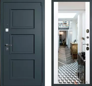 Входная дверь Оптима Термо 09 Софт белый