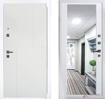 Входная дверь Рондо 03 Белый матовый