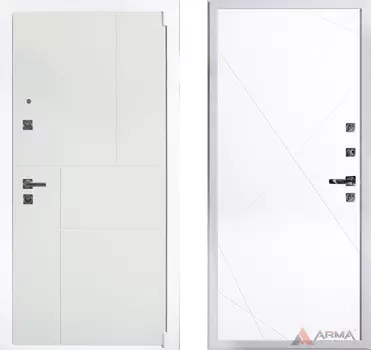 Входная дверь Рондо 07 Белый матовый